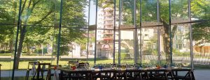 Musée des Beaux Arts in Quebec City: Interior view of Pierre Lassonde Pavillion, showcasing 5-Layer Laminated Glass Fins