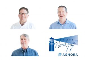 James Cole, Kevin Nash & Jon Lowrance to exhibit at Glass Expo Northeast. Their headshots alongside the Glass Ezpo and AGNORA logo.