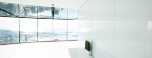 CN Tower: AGNORA has fabricated the interior walls, over 150, digitally printed, 6 ml, monolithic panels. 