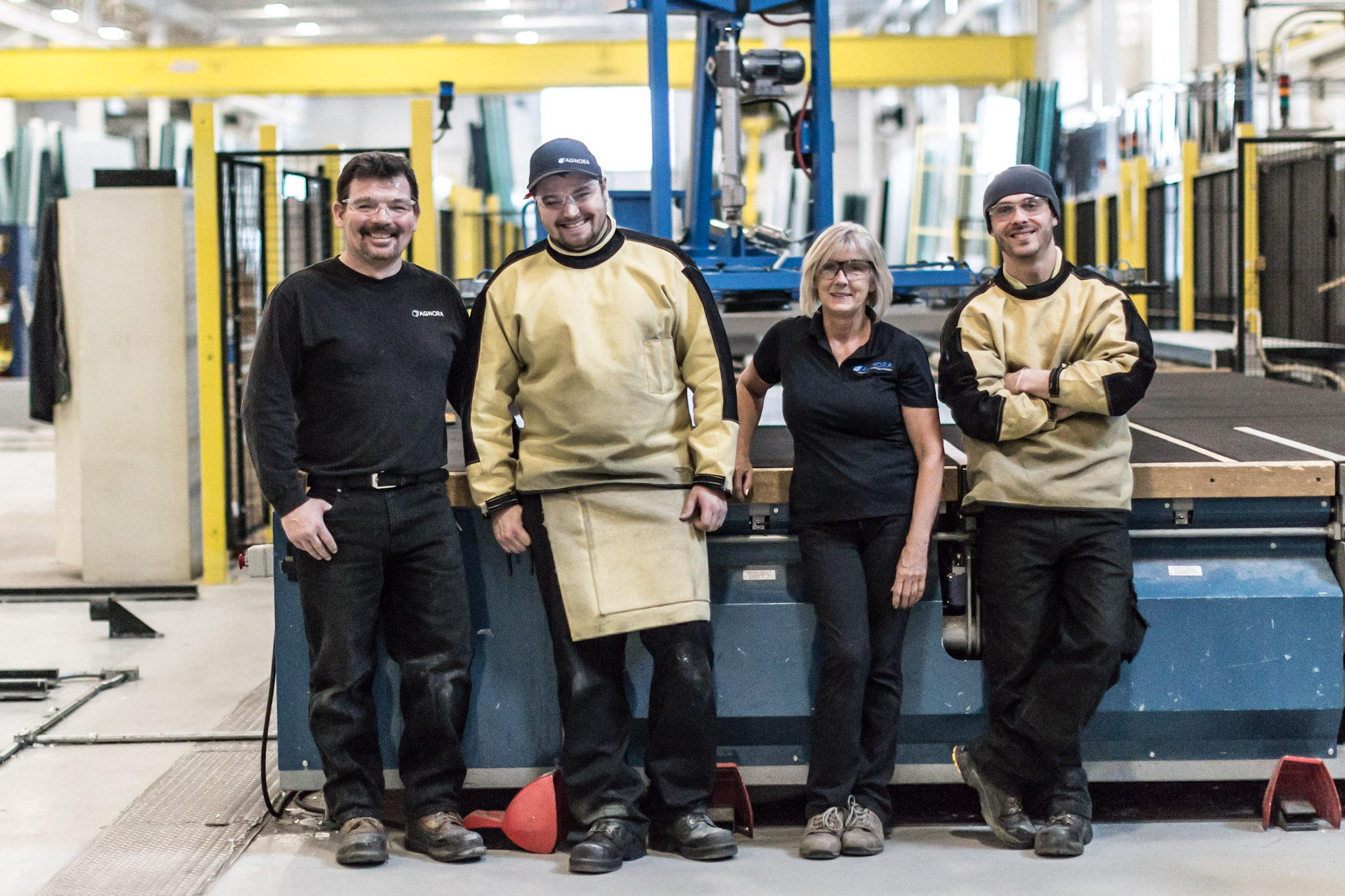 AGNORA Employees at the Cutting Line